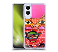 Head Case Designs Officially Licensed Wyanne Uninvited Guest For Tea Cat Gel Case [Military Grade Protection] Compatible With Samsung Galaxy S25 Edge