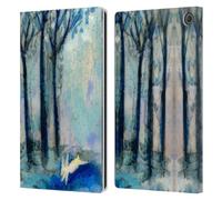 Head Case Designs Officially Licensed Wyanne White Rabbit Nature 2 Leather Wallet Case Compatible With Amazon Fire Max 11 2023