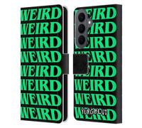 Head Case Designs Officially Licensed Yungblud Weird! Text Graphics Leather Wallet Case Compatible With Samsung Galaxy S26 Plus