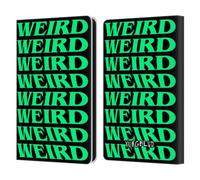 Head Case Designs Officially Licensed Yungblud Weird! Text Graphics Leather Wallet Case Compatible With Amazon Kindle Paperwhite 6