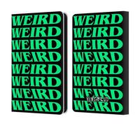 Head Case Designs Officially Licensed Yungblud Weird! Text Graphics Leather Wallet Case Compatible With Amazon Kindle 11th Gen 6in 2022