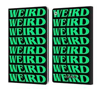 Head Case Designs Officially Licensed Yungblud Weird! Text Graphics Leather Wallet Case Compatible With Apple iPad 10.2 2019/2020/2021
