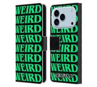 Head Case Designs Officially Licensed Yungblud Weird! Text Graphics Leather Wallet Case Compatible With Apple iPhone 17 Pro