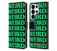 Head Case Designs Officially Licensed Yungblud Weird! Text Graphics Leather Wallet Case Compatible With Samsung Galaxy S26 Ultra