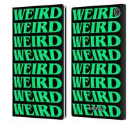 Head Case Designs Officially Licensed Yungblud Weird! Text Graphics Leather Wallet Case Compatible With Amazon Fire Max 11 2023