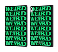 Head Case Designs Officially Licensed Yungblud Weird! Text Graphics Leather Wallet Case Compatible With Apple iPad Air 13 2024/2025