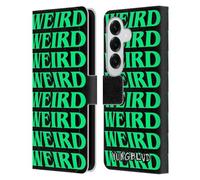 Head Case Designs Officially Licensed Yungblud Weird! Text Graphics Leather Wallet Case Compatible With Samsung Galaxy S26