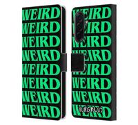 Head Case Designs Officially Licensed Yungblud Weird! Text Graphics Leather Wallet Case Compatible With Samsung Galaxy A36 5G