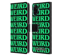 Head Case Designs Officially Licensed Yungblud Weird! Text Graphics Leather Wallet Case Compatible With Samsung Galaxy A07