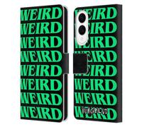 Head Case Designs Officially Licensed Yungblud Weird! Text Graphics Leather Wallet Case Compatible With Samsung Galaxy S25 Edge
