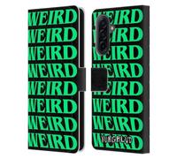Head Case Designs Officially Licensed Yungblud Weird! Text Graphics Leather Wallet Case Compatible With Samsung Galaxy A17 4G / 5G