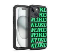 Head Case Designs Officially Licensed Yungblud Weird! Text Graphics Ultra-Armoured Shockproof Case [Military Grade Protection] Compatible With Apple iPhone 15