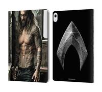 Head Case Designs Officially Licensed Zack Snyder's Justice League Aquaman Snyder Cut Photography Leather Wallet Case Compatible With Apple iPad Air 13 2024/2025