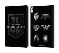 Head Case Designs Officially Licensed Zack Snyder's Justice League Logo Snyder Cut Character Art Leather Wallet Case Compatible With Apple iPad Air 13 2024/2025