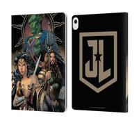 Head Case Designs Officially Licensed Zack Snyder's Justice League Martian Manhunter Wonder Woman Snyder Cut Graphics Leather Wallet Case Compatible With Apple iPad Air 13 2024/2025