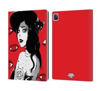 Head Case Designs Officially Licensed Zombie Makeout Club Black Makeup Graphics Leather Wallet Case Compatible With Apple iPad Pro 12.9 2020/2021/2022