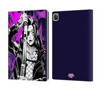 Head Case Designs Officially Licensed Zombie Makeout Club Death Cyber Graphics Leather Wallet Case Compatible With Apple iPad Pro 12.9 2020/2021/2022