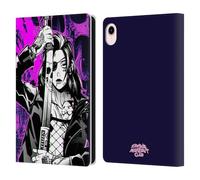 Head Case Designs Officially Licensed Zombie Makeout Club Death Cyber Graphics Leather Wallet Case Compatible With Apple iPad mini (2021/2024)