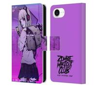 Head Case Designs Officially Licensed Zombie Makeout Club Drama Rides On My Back Art Leather Wallet Case Compatible With Apple iPhone 16e