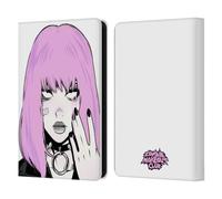 Head Case Designs Officially Licensed Zombie Makeout Club Pink Hair Graphics Leather Wallet Case Compatible With Amazon Kindle 11th Gen (2024)