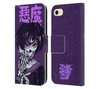 Head Case Designs Officially Licensed Zombie Makeout Club Skull Hand Graphics Leather Wallet Case Compatible With Apple iPhone 7/8 / SE 2020 & 2022