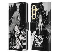 Head Case Designs Officially Licensed Zombie Makeout Club They Are Watching Art Leather Wallet Case Compatible With Samsung Galaxy S23 FE 5G
