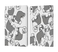 Head Case Designs Old English Sheepdog Dog Breed Patterns 4 Leather Wallet Case Compatible With Apple iPad Air 13 2024/2025