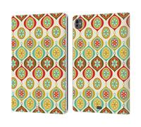 Head Case Designs Ornaments Retro Christmas Leather Wallet Case Compatible With Apple iPad Pro 13 M4 2024