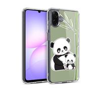Head Case Designs Panda Animal With Offspring Gel Case [Military Grade Protection] Compatible With Samsung Galaxy A07 4G