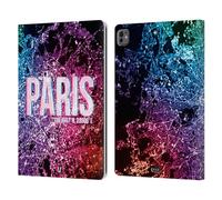 Head Case Designs Paris City Lights Leather Wallet Case Compatible With Apple iPad Pro 13 M4 2024