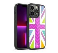 Head Case Designs Party Zigzag Union Jack Collection Gel Armour Case [Military Grade Protection] Compatible With Apple iPhone 13 Pro