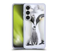 Head Case Designs Penguin Family On Ice Wildlife Gel Case [Military Grade Protection] Compatible With Samsung Galaxy S24 5G
