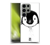 Head Case Designs Penguin Sketch Hand Drawn Animals Hard Back Case Compatible With Samsung Galaxy S24 Ultra 5G