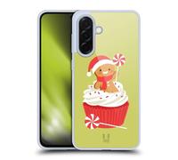 Head Case Designs Peppermint Cupcake Jolly Christmas Toons Gel Case [Military Grade Protection] Compatible With Samsung Galaxy A36 5G