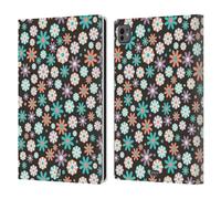 Head Case Designs Periwinkle Ditsy Floral Patterns Leather Wallet Case Compatible With Apple iPad Pro 11 M4 2024