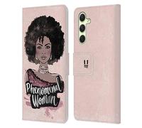 Head Case Designs Phenomenal Woman African Feminism Leather Wallet Case Compatible With Samsung Galaxy A54 5G