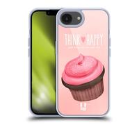 Head Case Designs Pink Cupcake Happiness Gel Case [Military Grade Protection] Compatible with Apple iPhone 16e and Compatible with MagSafe