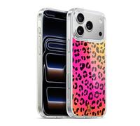 Head Case Designs Pink Leopard Mad Prints Gel Case [Military Grade Protection] Compatible with Apple iPhone 17 Pro Max and Compatible with MagSafe