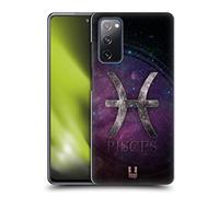 Head Case Designs Pisces Nebula Zodiac Symbols Hard Back Case and Matching Wallpaper Compatible With Samsung Galaxy S20 FE / 5G