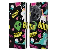 Head Case Designs Pixel Fun Pop Trends Leather Book Wallet Case Cover Compatible With OnePlus 12