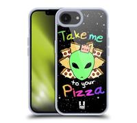 Head Case Designs Pizza Leader Alien Emoji Gel Case [Military Grade Protection] Compatible with Apple iPhone 16e and Compatible with MagSafe