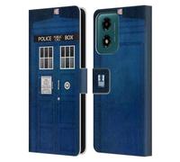 Head Case Designs Police Box I Love London Leather Book Wallet Case Cover Compatible With Motorola Moto G04/G04s/G24 4G