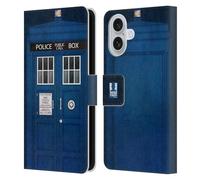 Head Case Designs Police Box I Love London Leather Wallet Case Compatible With Apple iPhone 16