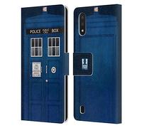 Head Case Designs Police Box I Love London Leather Wallet Case Compatible With Samsung Galaxy A01 (2020)