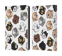 Head Case Designs Pomeranian Dog Breed Patterns Leather Wallet Case Compatible With Amazon Kindle 11th Gen 6in 2022