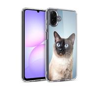 Head Case Designs Portrait Of Siamese Cat Popular Cat Breeds Gel Case [Military Grade Protection] Compatible With Samsung Galaxy A07 4G