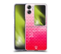 Head Case Designs Printed Strawberry Clouds Studded Ombre Soft Gel Case Compatible With Oppo Find N2 Flip
