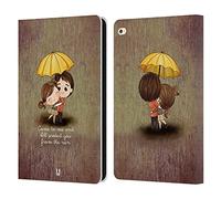 Head Case Designs Protect You From The Rain Aglow With Love Leather Wallet Case Compatible With Apple iPad Air 2 (2014)