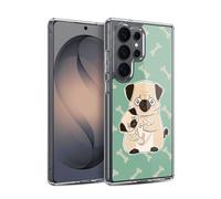 Head Case Designs Pug Animal With Offspring Gel Case [Military Grade Protection] Compatible with Samsung Galaxy S26 Ultra and Compatible with MagSafe