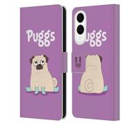 Head Case Designs Puggs Piper The Pug Leather Wallet Case Compatible With Samsung Galaxy S25 Edge